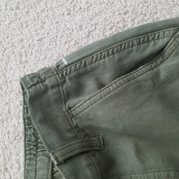 American Eagle NWOT green ram hem shorts size Medium - Picture 5 of 10